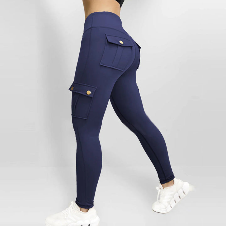 Women's slim fit tailored trousers by Les Odettes, featuring a structured design and classic cut, shown in a professional setting.