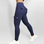 Women's slim fit tailored trousers by Les Odettes, featuring a structured design and classic cut, shown in a professional setting.