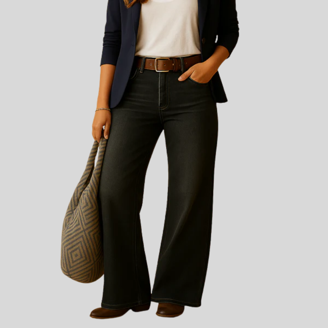 Women’s Straight Cut Trousers with Classic Fit and Clean Silhouette