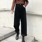 Women’s High Waisted Tailored Trousers with Pleated Front and Structured Fit