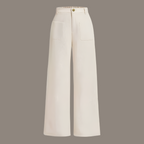 Women’s Corduroy Trousers with Regular Fit and Ribbed Texture