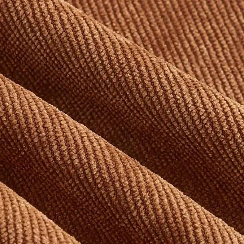 Women’s Corduroy Trousers with Regular Fit and Ribbed Texture