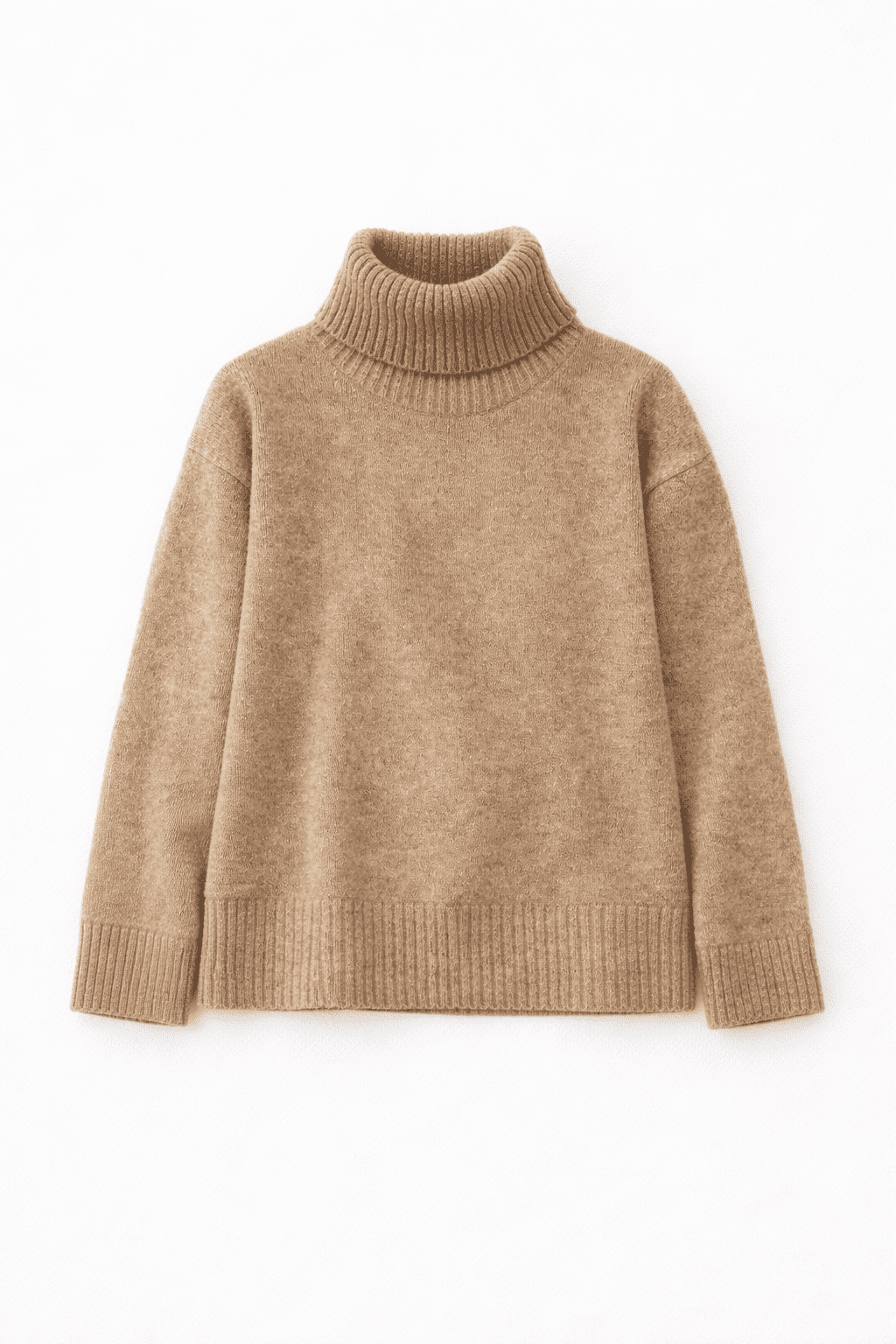 Women’s Classic Turtleneck Knit Sweater – Everyday Structured Layer