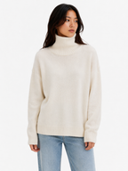 Women’s Oversized High-Neck Knit Sweater – Relaxed Winter Layer