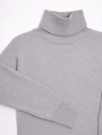 Women’s Classic Turtleneck Knit Sweater – Slim Fit Long Sleeve