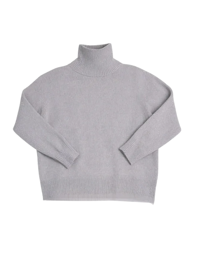 Women’s Classic Turtleneck Knit Sweater – Slim Fit Long Sleeve