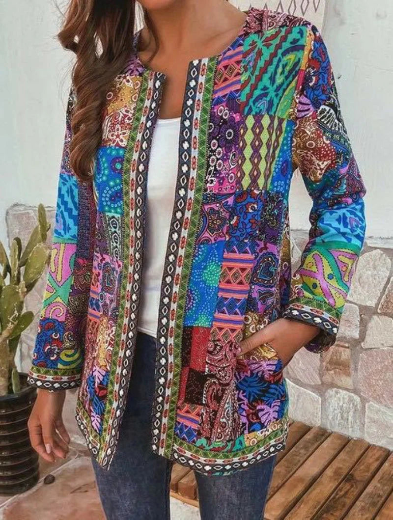 Women’s Vintage Knit Button Cardigan – Classic Pattern Style