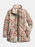 Eleanor™ vintage floral quilted jacket by Les Odettes featuring a casual fit and floral embroidery details.