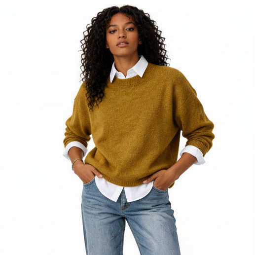 Women’s Classic Knit Sweater – Standard Pullover Layer
