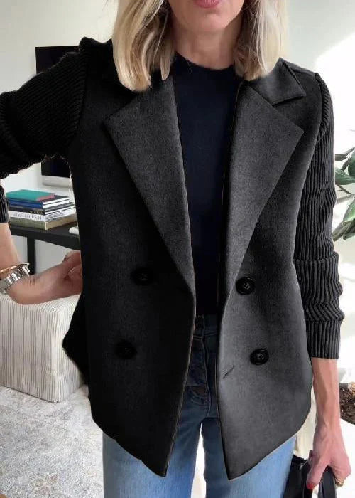 Elegant tailored Lumière™ coat by Les Odettes, shown in a stylish jacket with a sleek silhouette and sophisticated design.