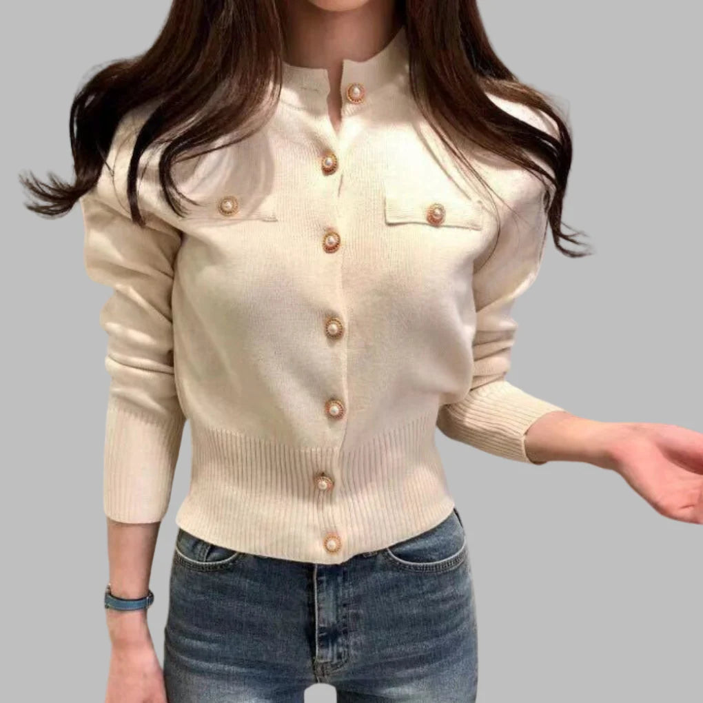 Women’s Lightweight Summer Knit Cardigan – Button Style