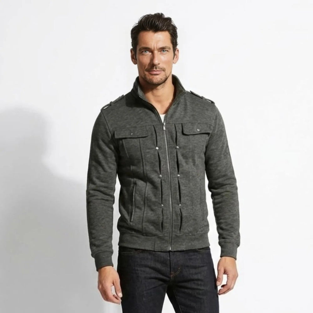 Men’s Bonded Knit Military Jacket