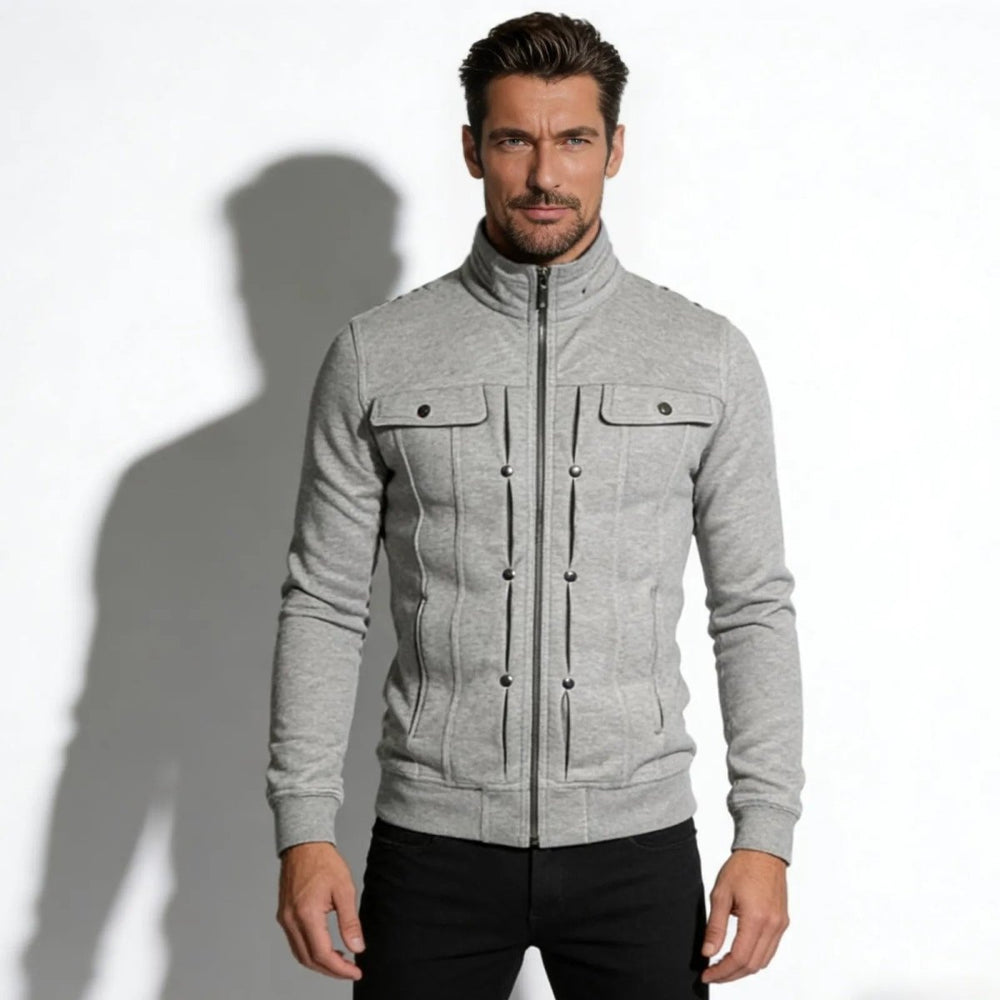 Men’s Bonded Knit Military Jacket
