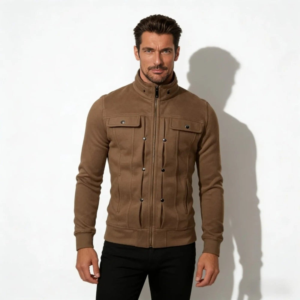 Men’s Bonded Knit Military Jacket