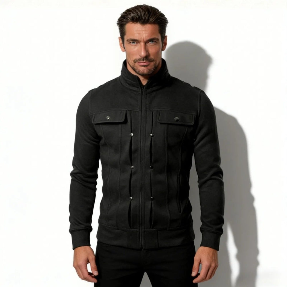 Men’s Bonded Knit Military Jacket