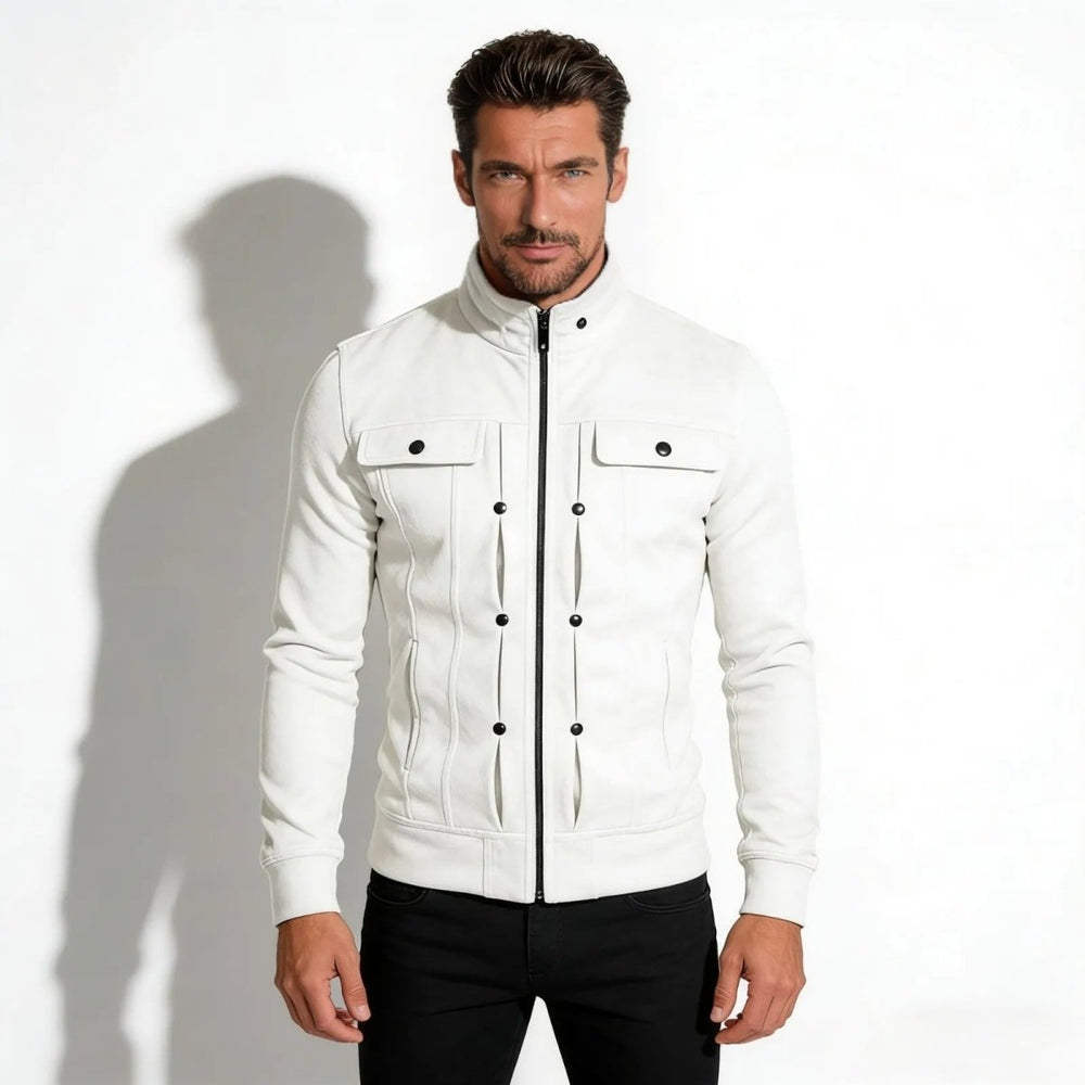 Men’s Bonded Knit Military Jacket