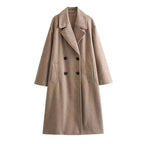 Ramona™ elegant coat by Les Odettes shown in image with tailored fit, classic collar, and stylish design.